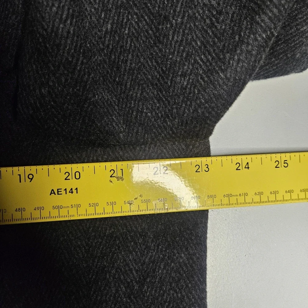 Ralph Lauren‎ Mens Over Coat 46L Herringbone Wool Blend Grey